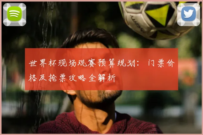 世界杯现场观赛预算规划：门票价格及抢票攻略全解析